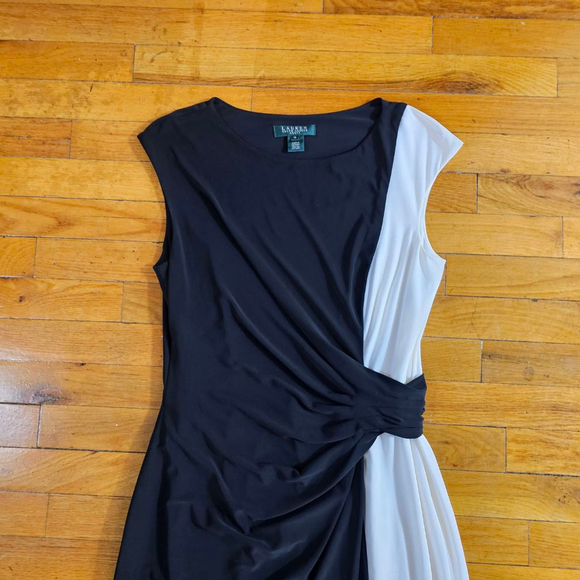 Lauren Ralph Lauren Women's Dress Size 10 Black and White - Picture 2 of 7